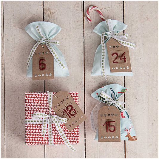 Vyšívací visačky - přírodní