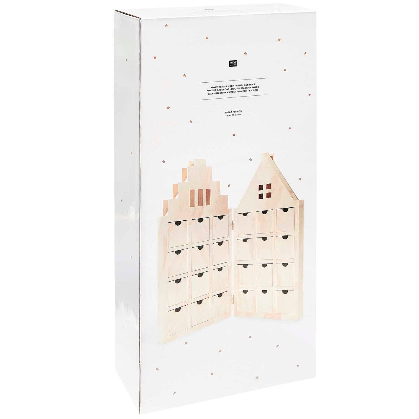 Adventní kalendář - skládací domeček