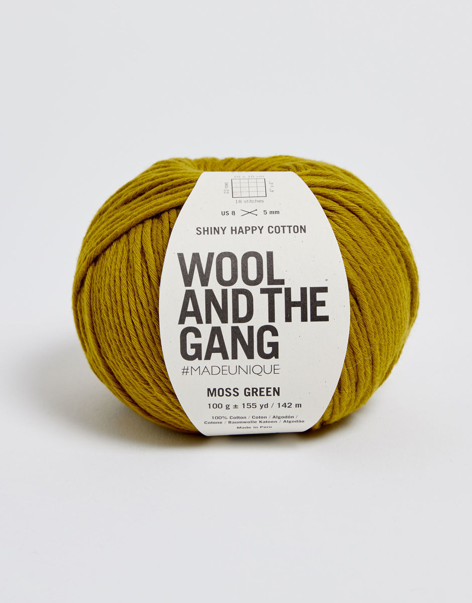 Shiny Happy Cotton - Moss Green