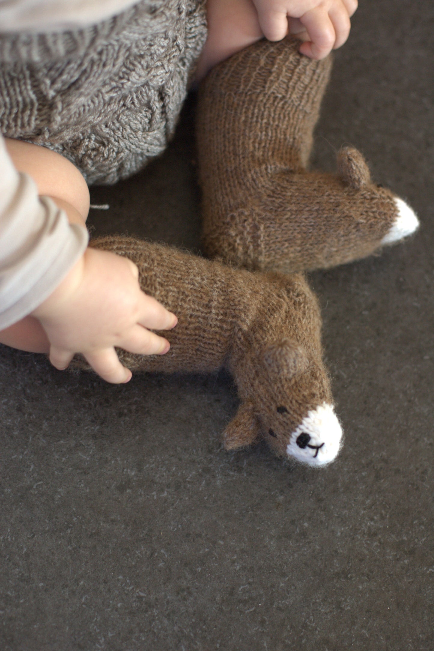Alpaca luxury socks - hnědá