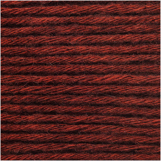 Alpaka Chunky - červeno-hnědá
