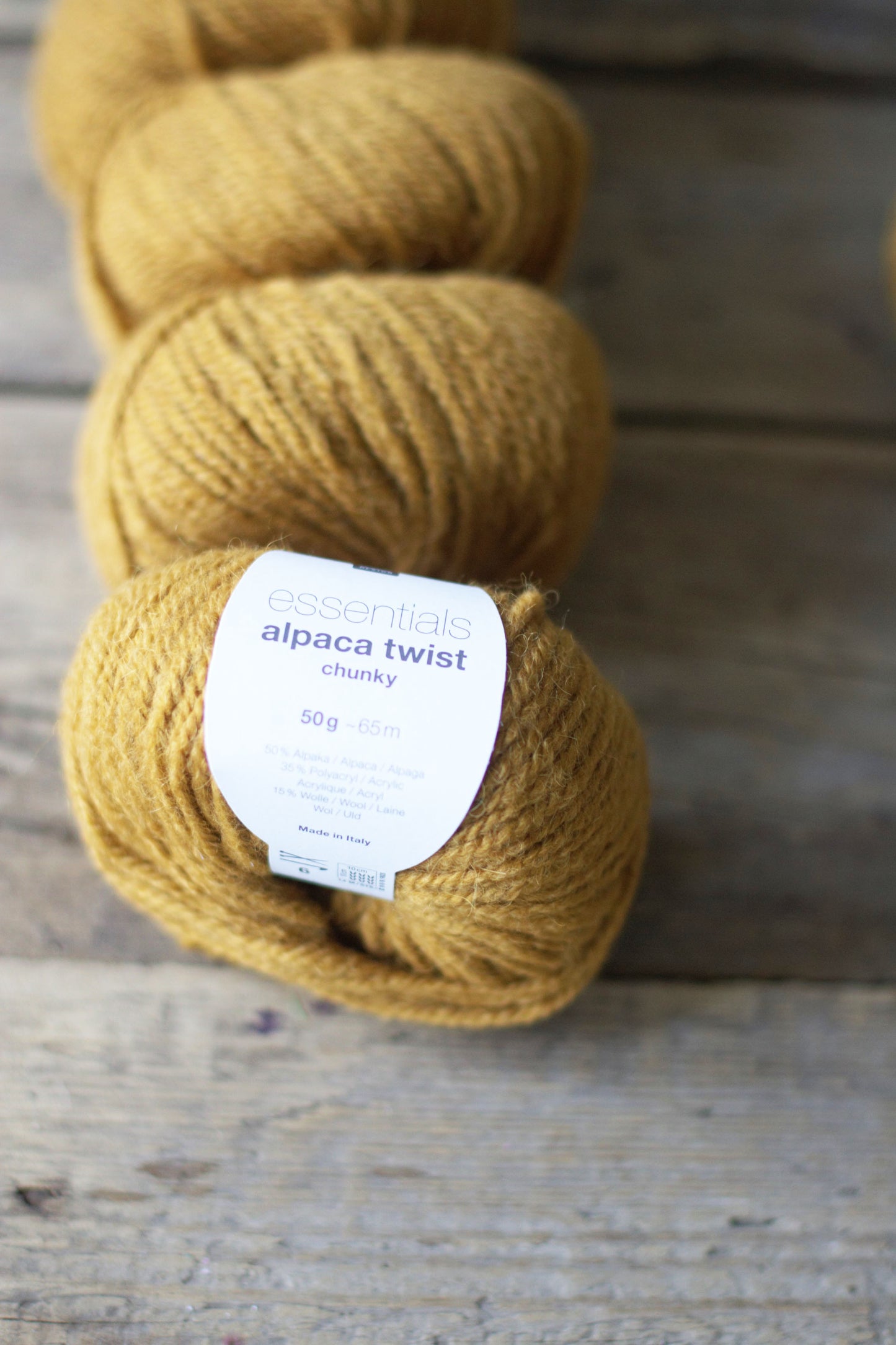 Alpaka Twist - hořčičná