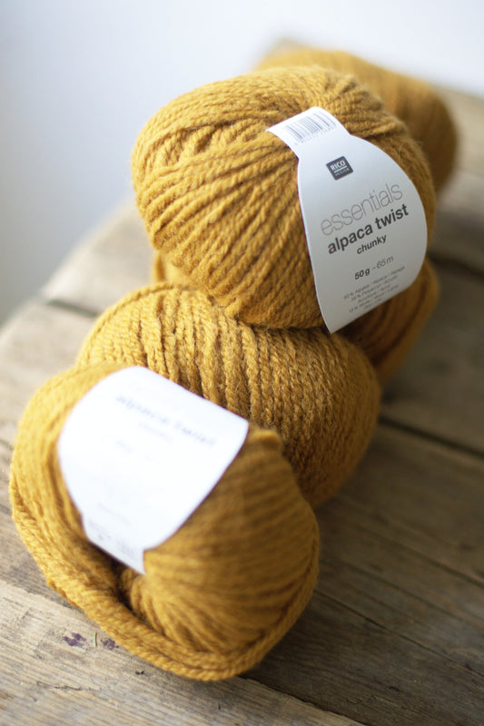 Alpaka Twist - hořčičná