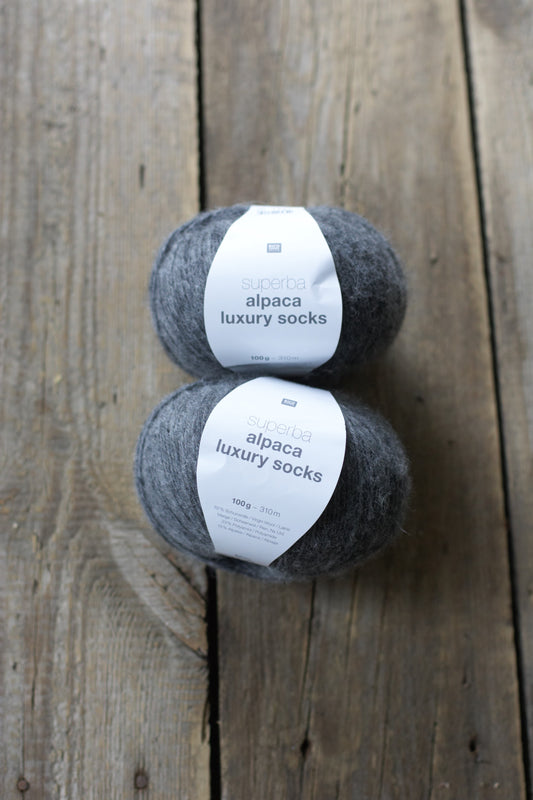 Alpaca luxury socks - šedá