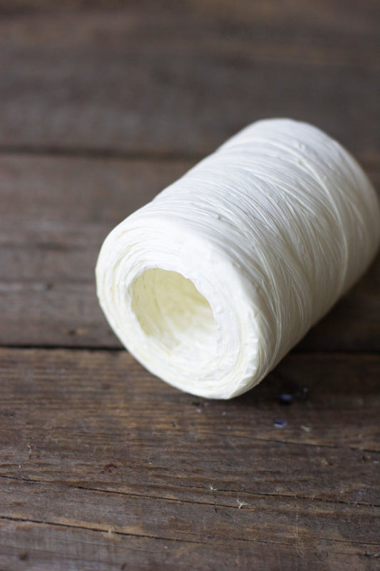 Papírová příze - bílá - Ráda pletu