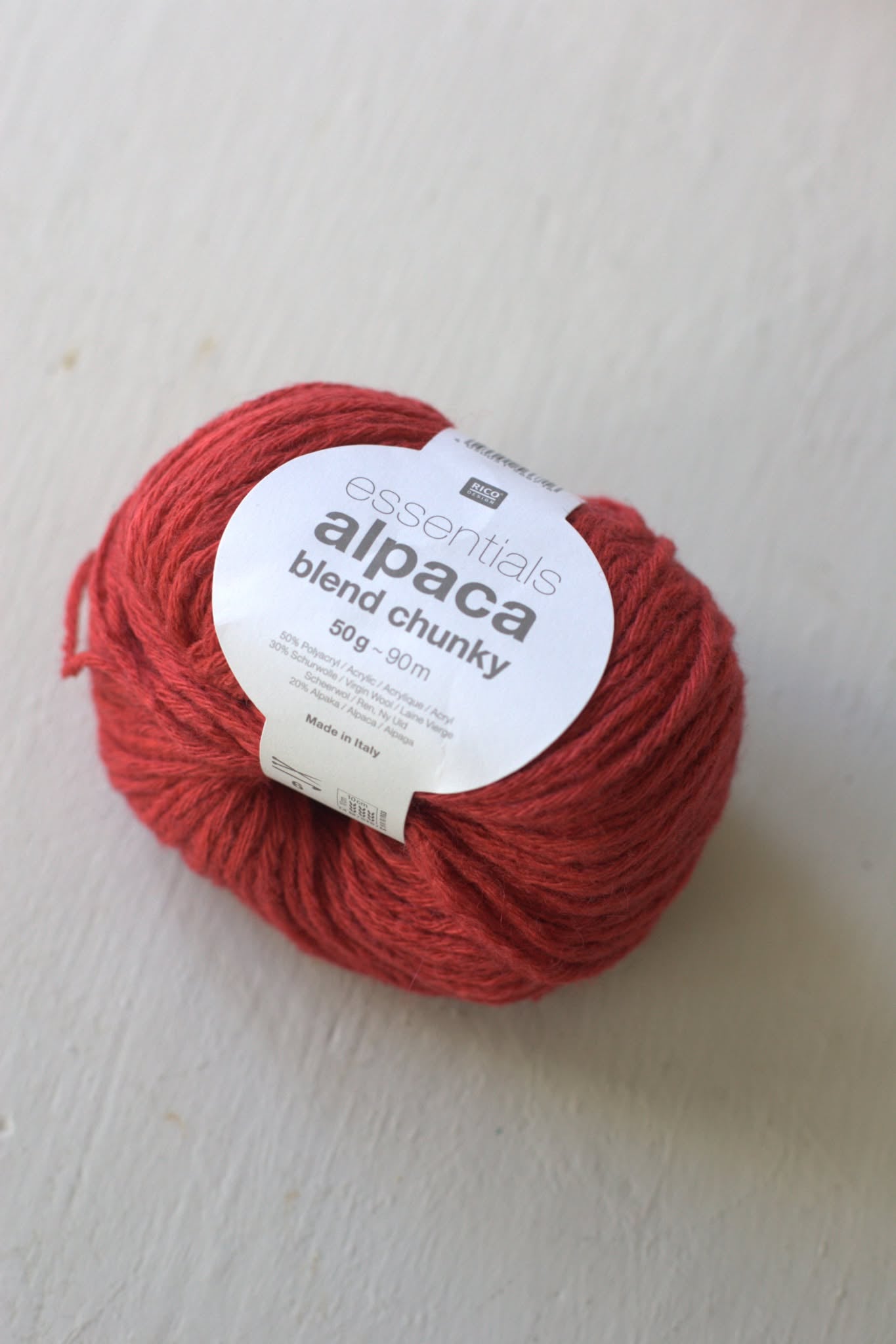 Alpaca Chunky - červená