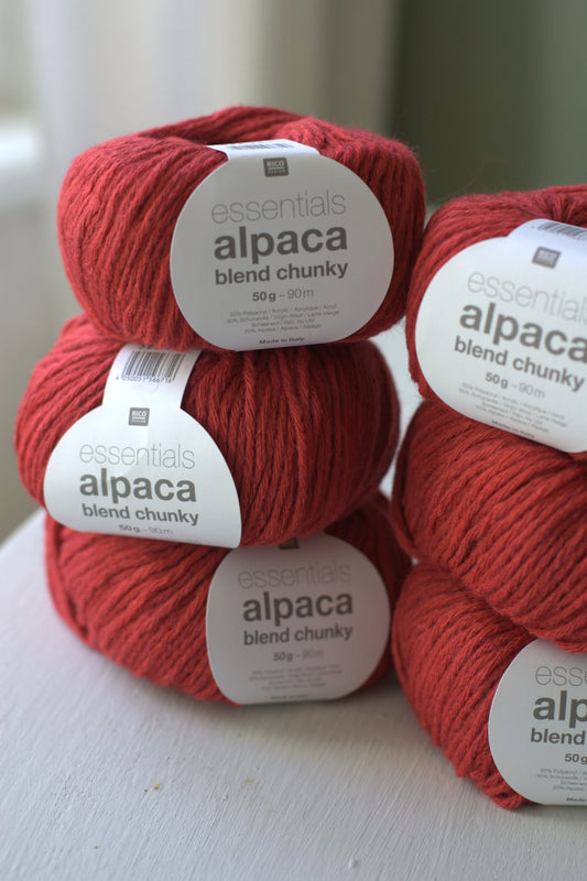 Alpaca Chunky - červená