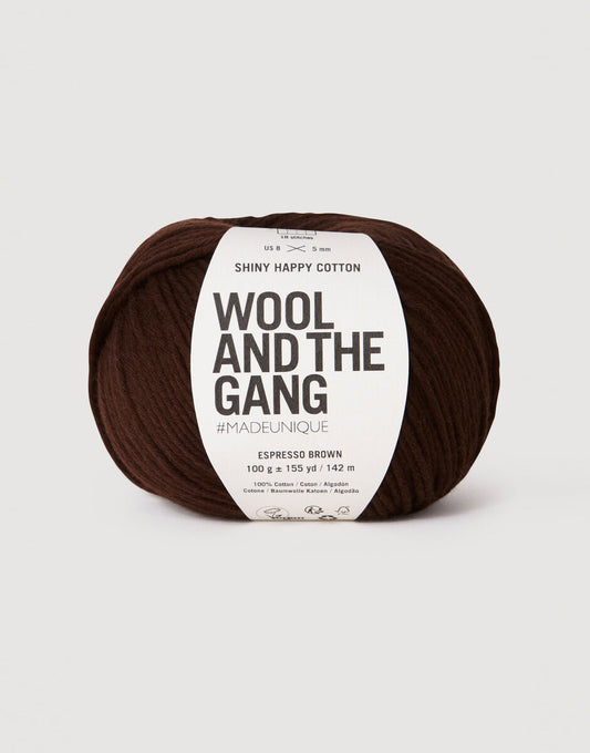 Shiny Happy Cotton - Espresso Brown