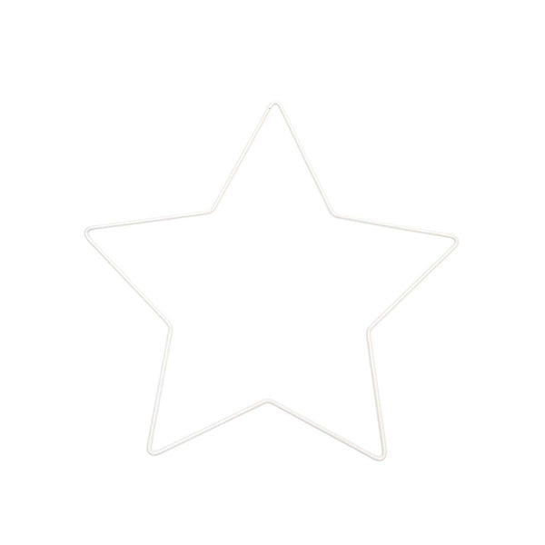 Kovová hvězda - bílá