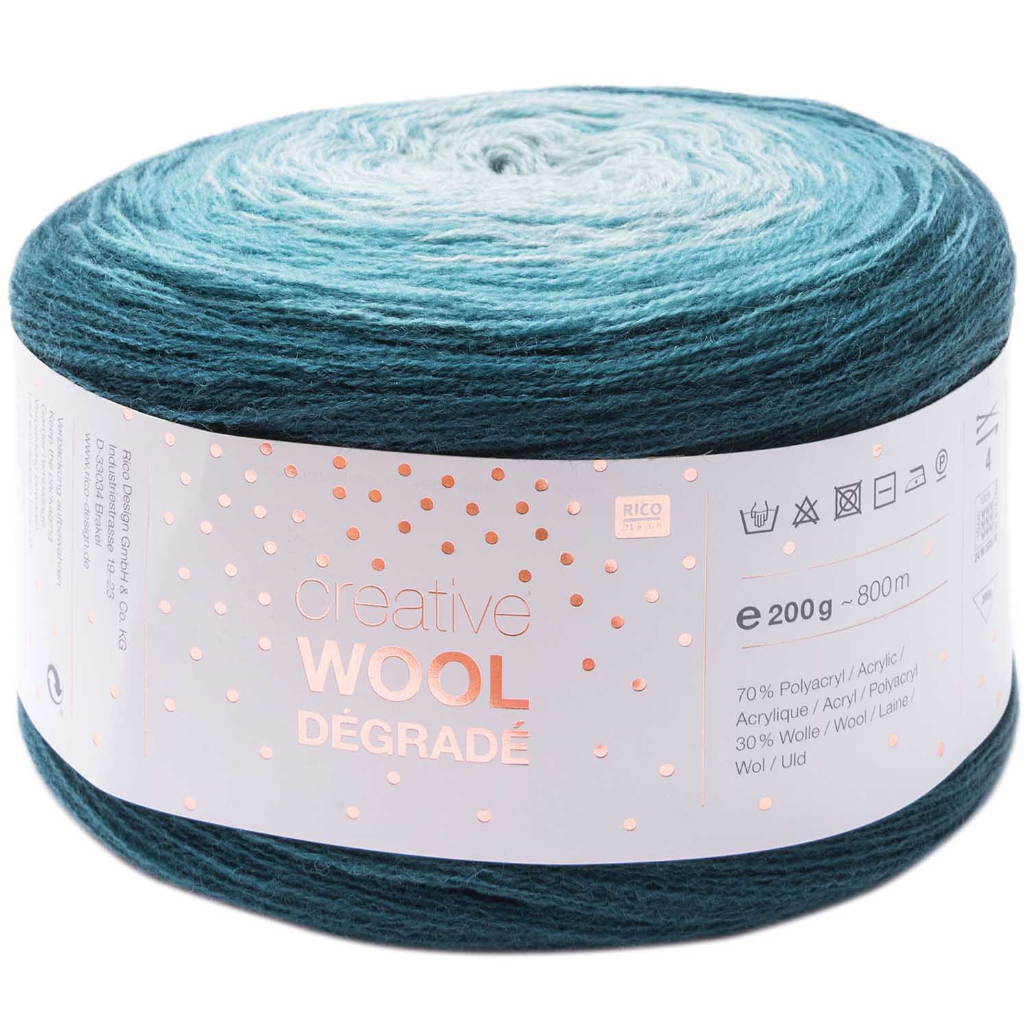 Creative Wool DÉGRADÉ – modrá