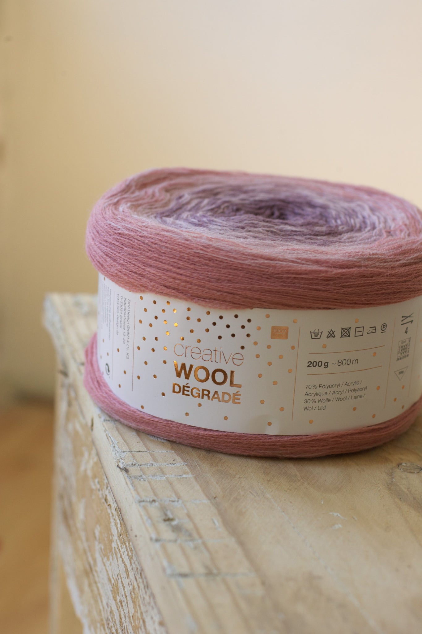 Creative Wool DÉGRADÉ - růžová