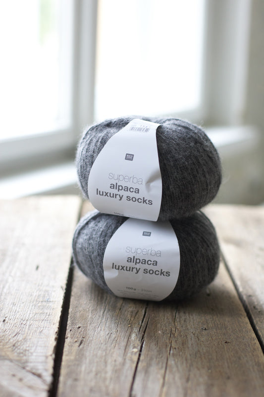 Alpaca luxury socks - šedá