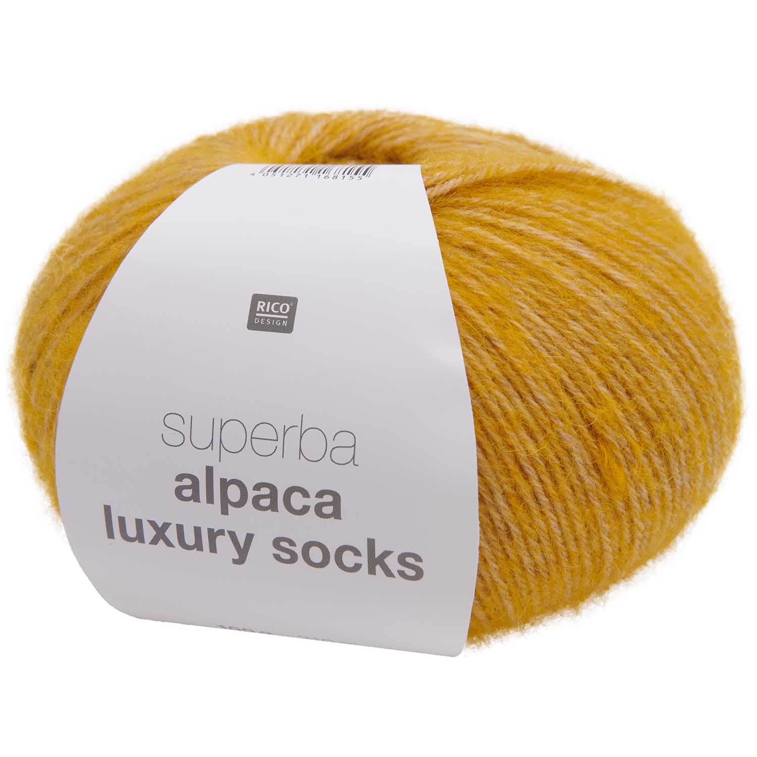 Alpaca luxury socks - hořčičná