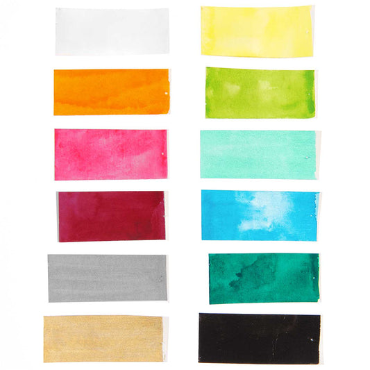 Akvarelové barvy - Rainbow colors